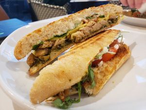 Arugula Pesto Chicken Panini at Coco Bistro & Bar in Chapel Hill