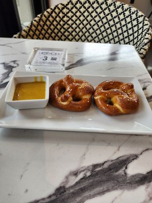 Pretzels at Coco Bistro & Bar in Chapel Hill