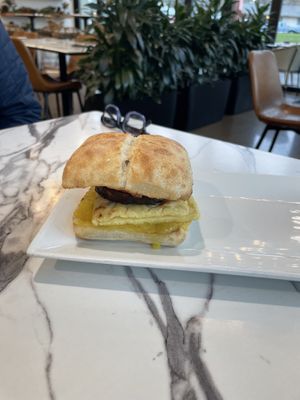 Classic breakfast sandwich  #Veganuary at Coco Bistro & Bar in Chapel Hill
