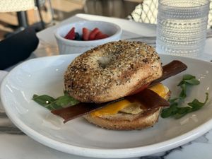 BEC bagel   at Coco Bistro & Bar in Chapel Hill