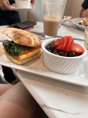 Chipotle bacon and eggs sandwich   at Coco Bistro & Bar in Chapel Hill