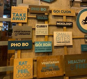 Outside  at La Vietnamita in Barcelona