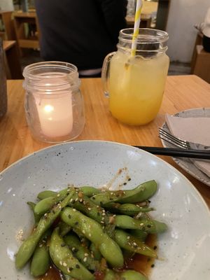 Edamame #Veganuary at La Vietnamita in Barcelona