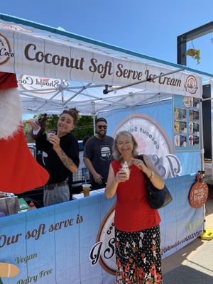 Best icecream sundaes ever!!   at North Brisbane Vegan Markets in Brisbane