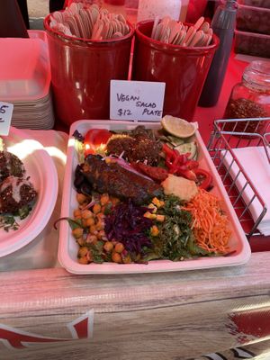 Take away meals available   at North Brisbane Vegan Markets in Brisbane