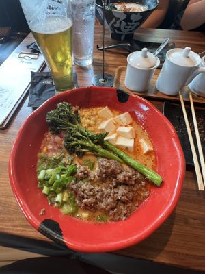Vegan harvest ramen  at JINYA Ramen Bar in Charlotte