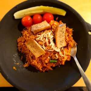 vegan kimchi fried rice at Mu - 무 in Seoul