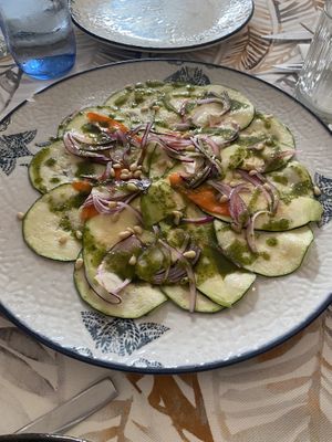 Carpaccio de calabacín   at La Mia Mamma in Ciudad Real