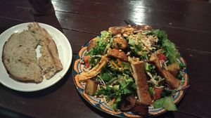 Tofu salad at Vegan Way in Pokhara