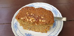 Carrot cake at Vegan Way in Pokhara