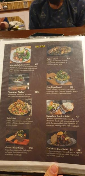 Tofu salad is the best at Vegan Way in Pokhara