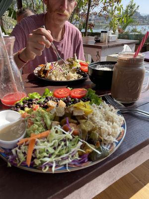 The VEGAN DELIGHT plate  at Vegan Way in Pokhara