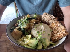 Hoisin tofu bowl   at Vegan Way in Pokhara