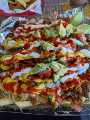 Loaded spicy carne asada fries at Yumz in South Salt Lake