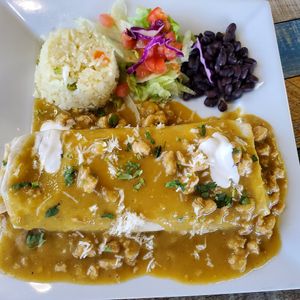 Chili Verde Burrito at Yumz in South Salt Lake