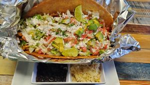 Giant Gordita Taco -feeds 2 easily at Yumz in South Salt Lake