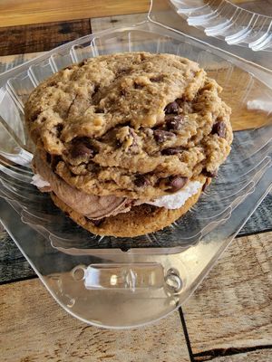 Cookie dough stuffed chocolate chip & Peanut butter stuffed cookies! at Yumz in South Salt Lake