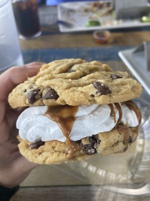 Quite literally the BEST cookie / cookie sandwich I have EVER had.   at Yumz in South Salt Lake