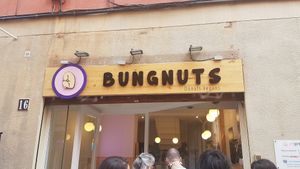 Big opening day! at Bungnuts vegan Doughnuts. in Barcelona