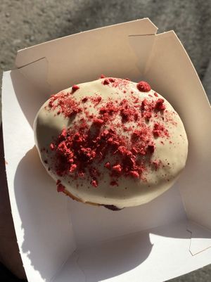 Zeus donut  at Bungnuts vegan Doughnuts. in Barcelona