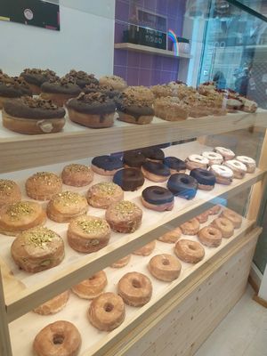 Mostrador at Bungnuts vegan Doughnuts. in Barcelona