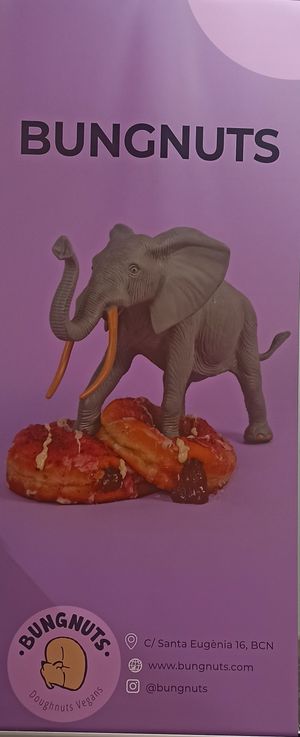 Bungnuts contacto at Bungnuts vegan Doughnuts. in Barcelona