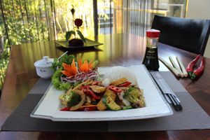 Gemüse mit Reis  at My Hao in Nuremberg