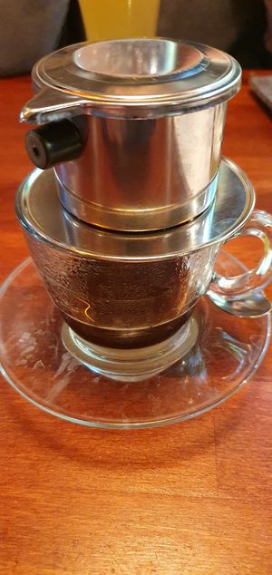 Vietnamesischer Kaffee mit veganer Kondensmilch at My Hao in Nuremberg