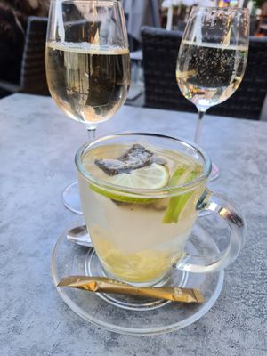 Green tea with fresh ginger at My Hao in Nuremberg