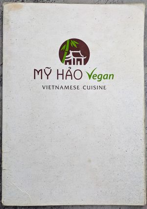 Menu page at My Hao at My Hao in Nuremberg