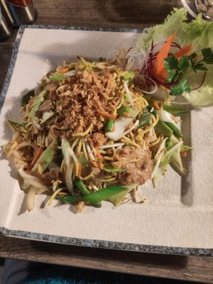 Fried noodles at My Hao in Nuremberg