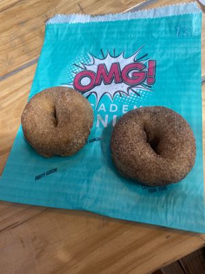 Spicy Ranga and Coffee Yum Yum donuts   at OMG Decadent Donuts in Melbourne