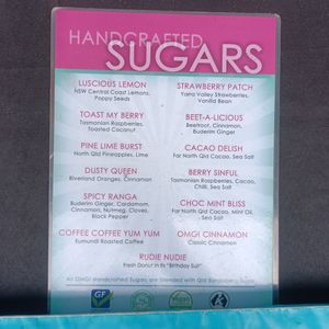 menu at OMG Decadent Donuts in Melbourne