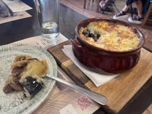 Vegan moussaka   at The Rouga in Thessaloniki