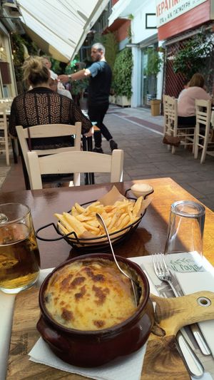 Vegan moussaka at The Rouga in Thessaloniki