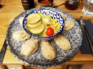 Momos at Himalaya Burger in Zurich