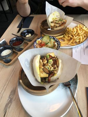 vegan burger  at Himalaya Burger in Zurich