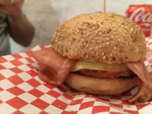 Hamburguesa Golosa con Bacon at La Golosa Vegan Vurger - Gracia in Barcelona