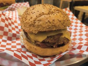 Veicon burger at La Golosa Vegan Vurger - Gracia in Barcelona