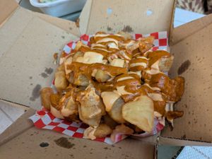 Bravas at La Golosa Vegan Vurger - Gracia in Barcelona