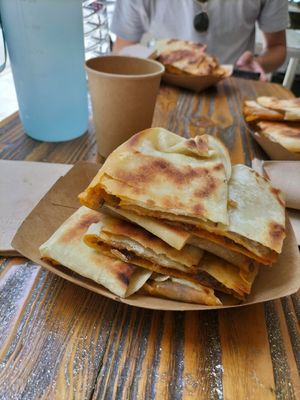 Mushroom and potato gözleme at Magic Kitchen in Athens