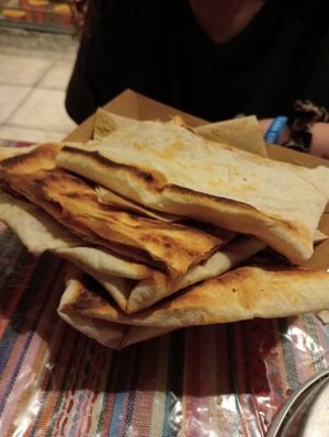 Filled pastry at Magic Kitchen in Athens