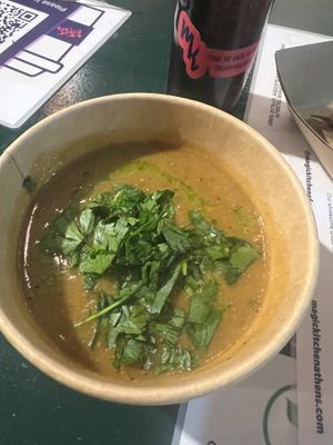 Lentil soupp  at Magic Kitchen in Athens