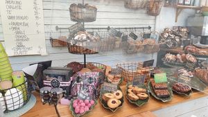 Buns and cookies at Kosterheds Konditori in Solna