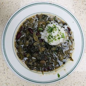 Gumbo Z’herbes at Gumbo Shop in New Orleans