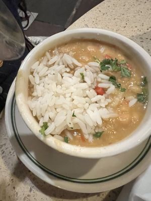 White bean and corn salsa special   at Gumbo Shop in New Orleans