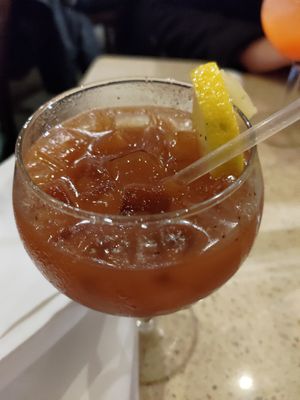 Cajun bloody mary, very good! at Gumbo Shop in New Orleans