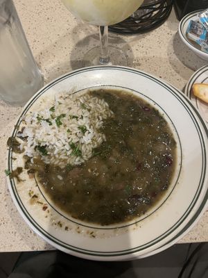 gumbo with herbes   at Gumbo Shop in New Orleans