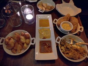 Empanadilla meant to be vegan which had meat at The Port House Pintxo in Dublin