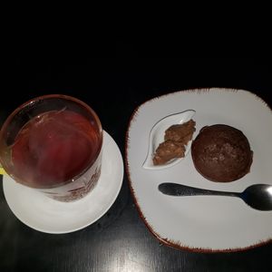 Chocolate maffin at Prinz Bar in Tbilisi